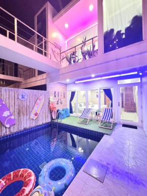 Beach home pool villa bangsaray